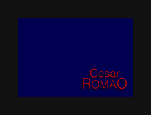 Tablet Screenshot of cesarromao.com.br